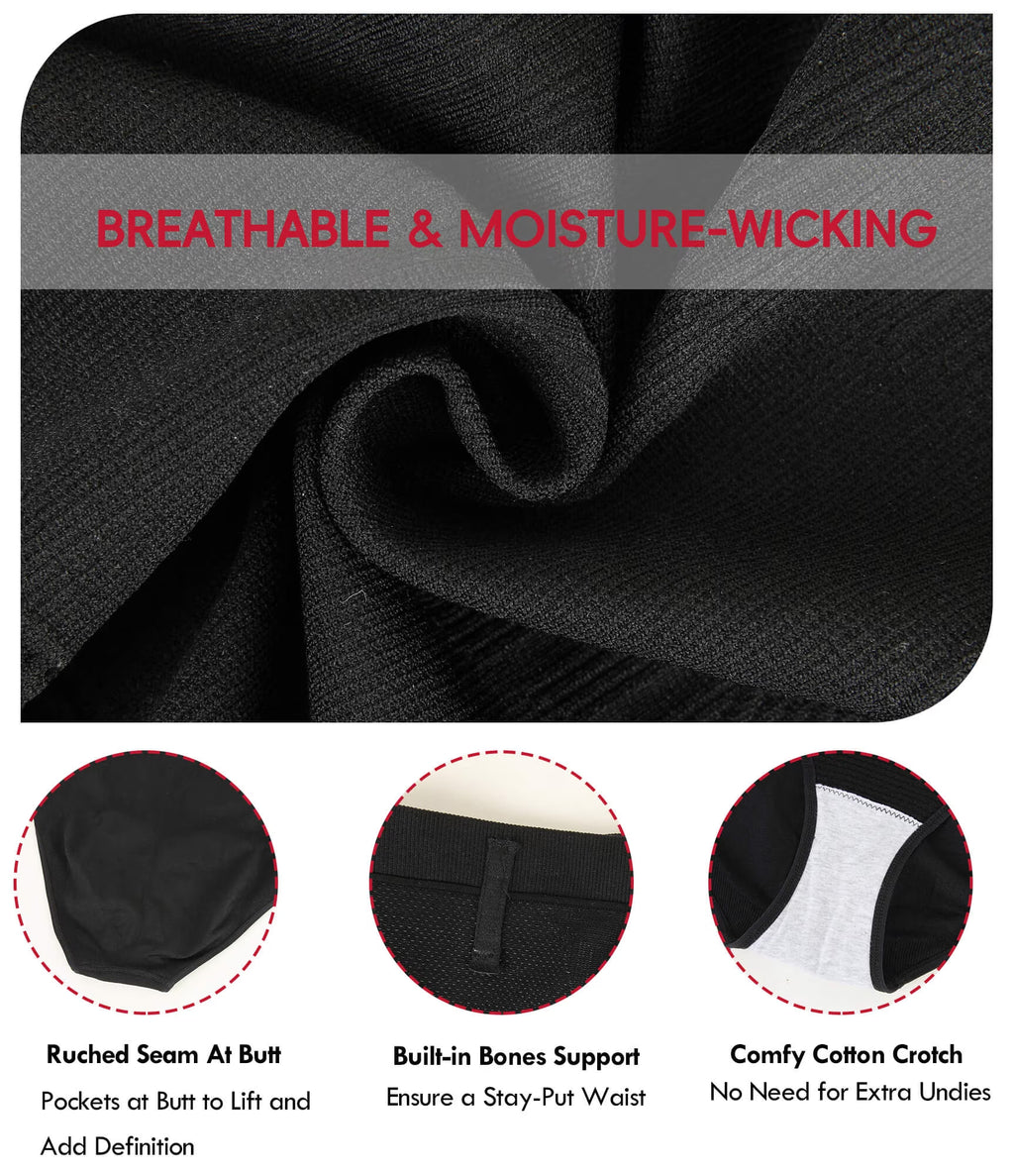 plus Size Body Shaper Tummy Control Panty - Shapewear for Women, Black, 1-Pack