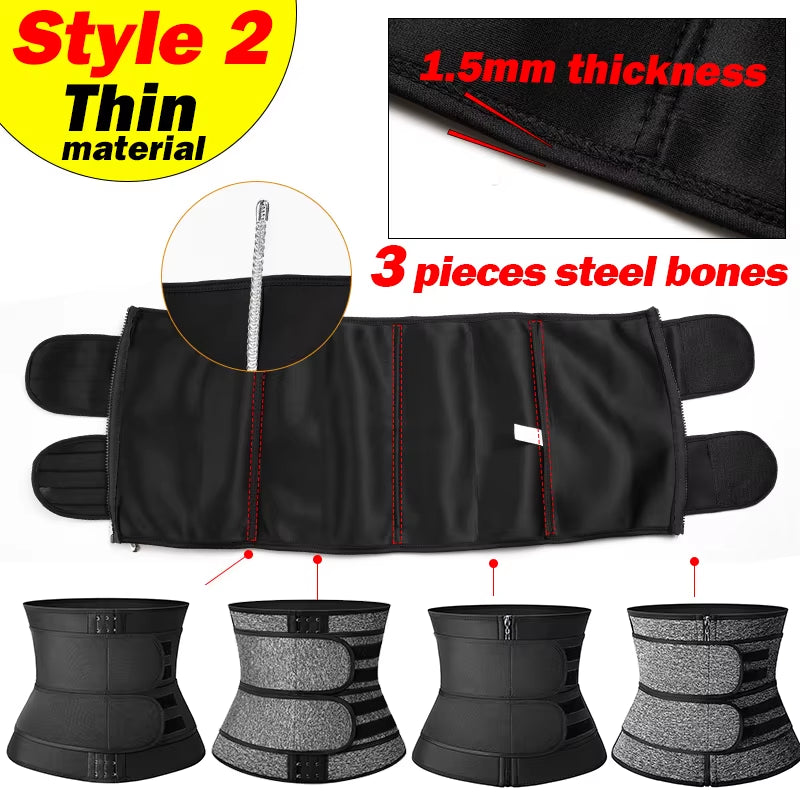 Women Waist Trainer Neoprene Body Shaper Belt Slimming Fajas Belly Reducing Shaper Tummy Sweat Shapewear Workout Shaper Corset