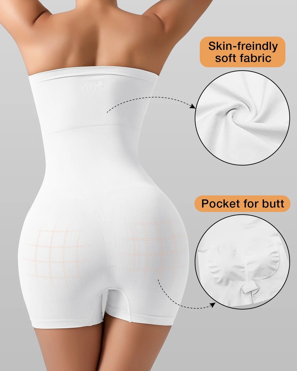 Strapless Shapewear Bodysuit for Women Tummy Control Body Shaper