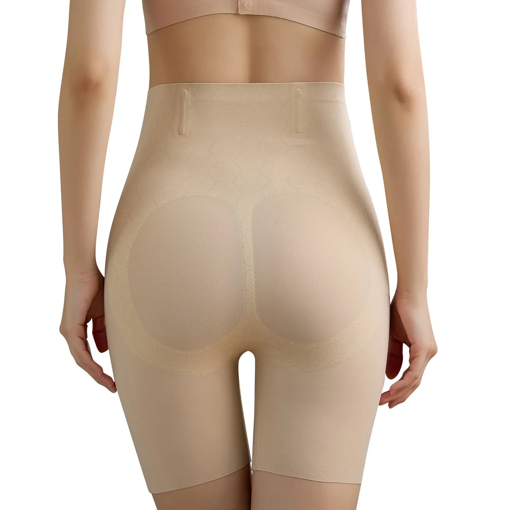 Waist Trainer for Women High-Waisted Shaping Panties Thigh Slimmer Panties Khaki M