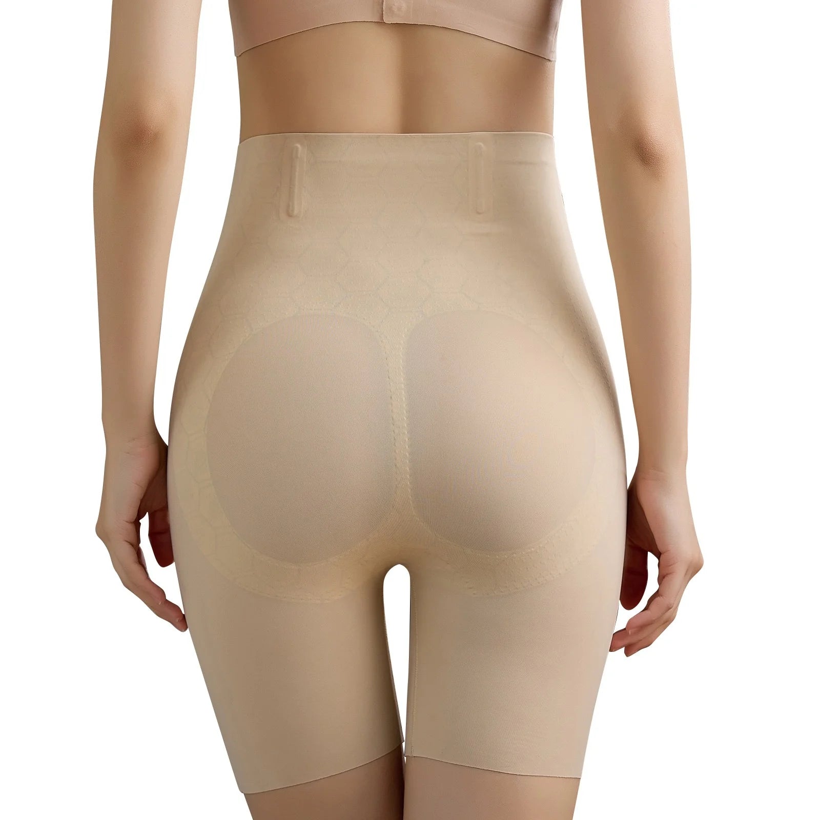 Waist Trainer for Women High-Waisted Shaping Panties Thigh Slimmer Panties Khaki M