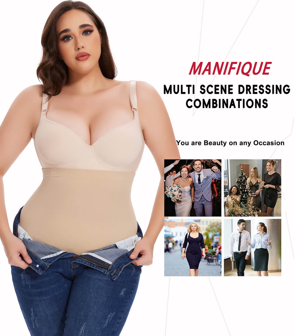 plus Size Body Shaper Tummy Control Panty - Shapewear for Women, Beige, 1-Pack
