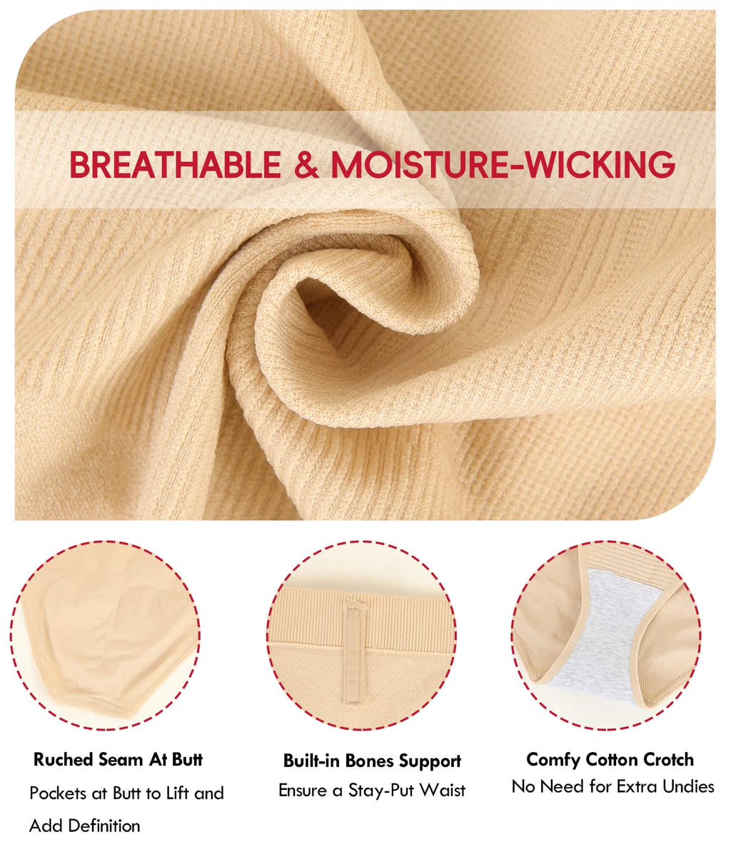 plus Size Body Shaper Tummy Control Panty - Shapewear for Women, Beige, 1-Pack