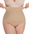plus Size Body Shaper Tummy Control Panty - Shapewear for Women, Beige, 1-Pack