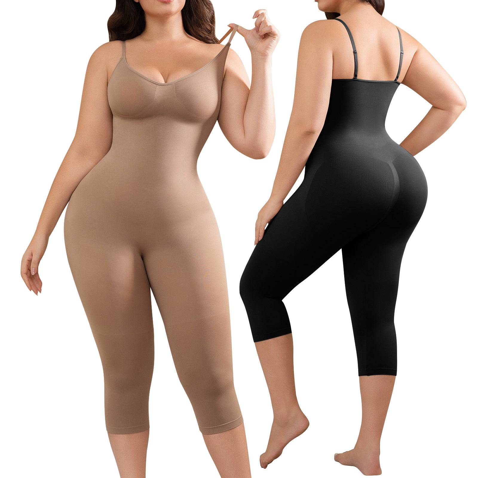 Plus Size Tummy Control Shapewear for Women Compression Leggings Body Shaper