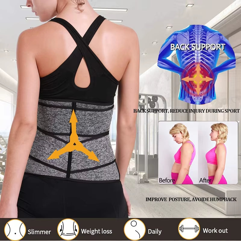 Women Waist Trainer Neoprene Body Shaper Belt Slimming Fajas Belly Reducing Shaper Tummy Sweat Shapewear Workout Shaper Corset