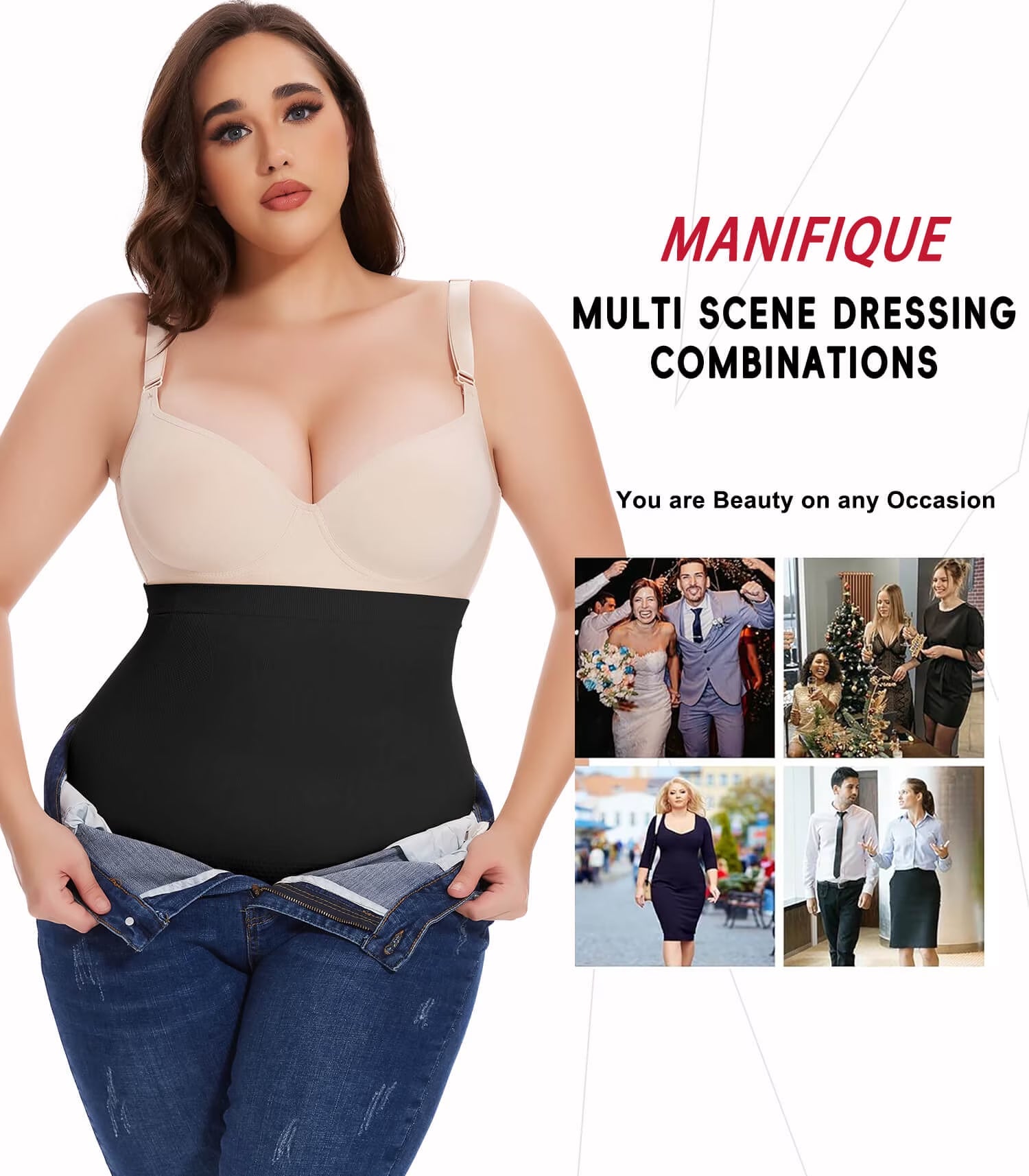 plus Size Body Shaper Tummy Control Panty - Shapewear for Women, Black, 1-Pack