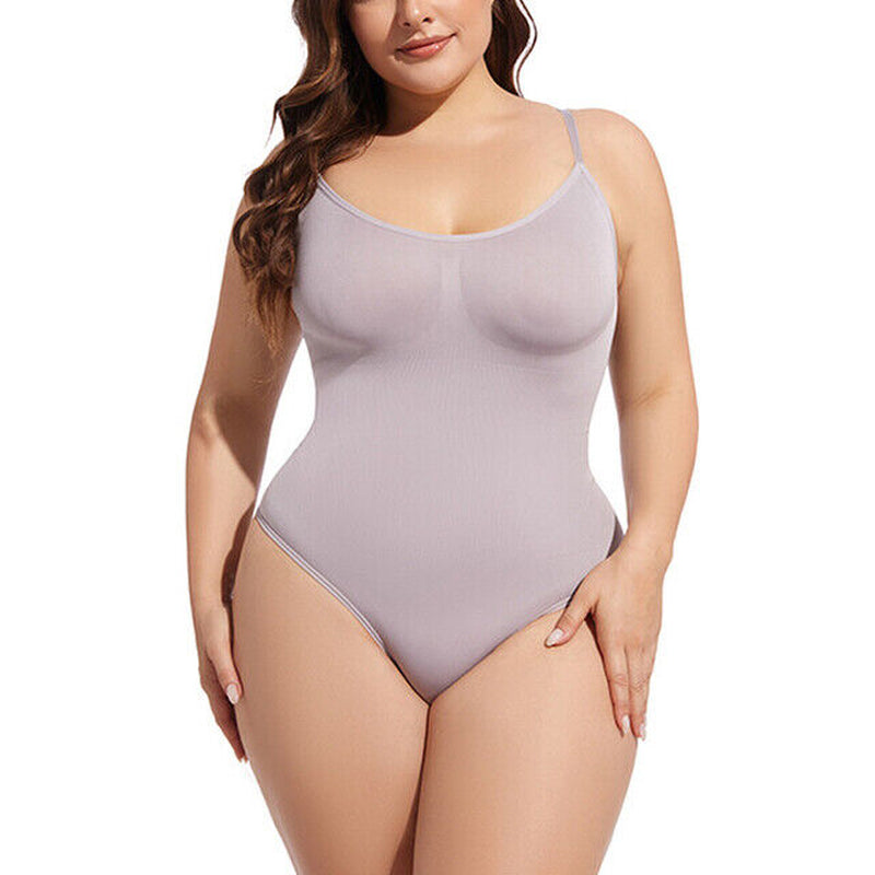 Women Bodysuit Tummy Control Thong Shapewear Full Body Shaper