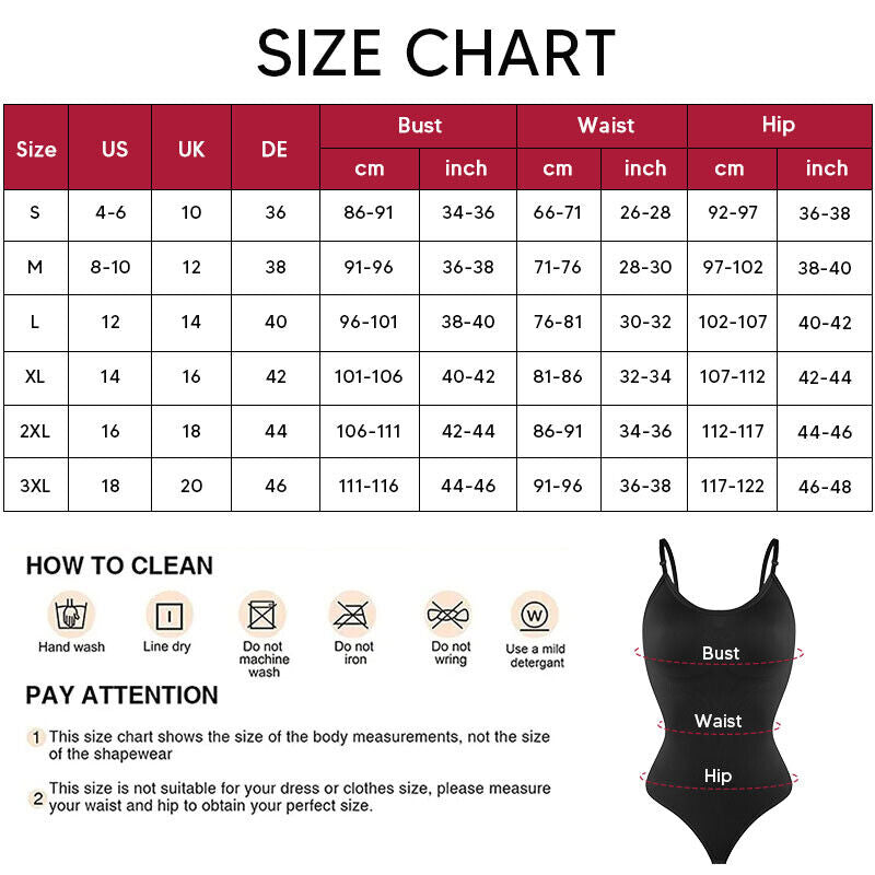 Women Bodysuit Tummy Control Thong Shapewear Full Body Shaper