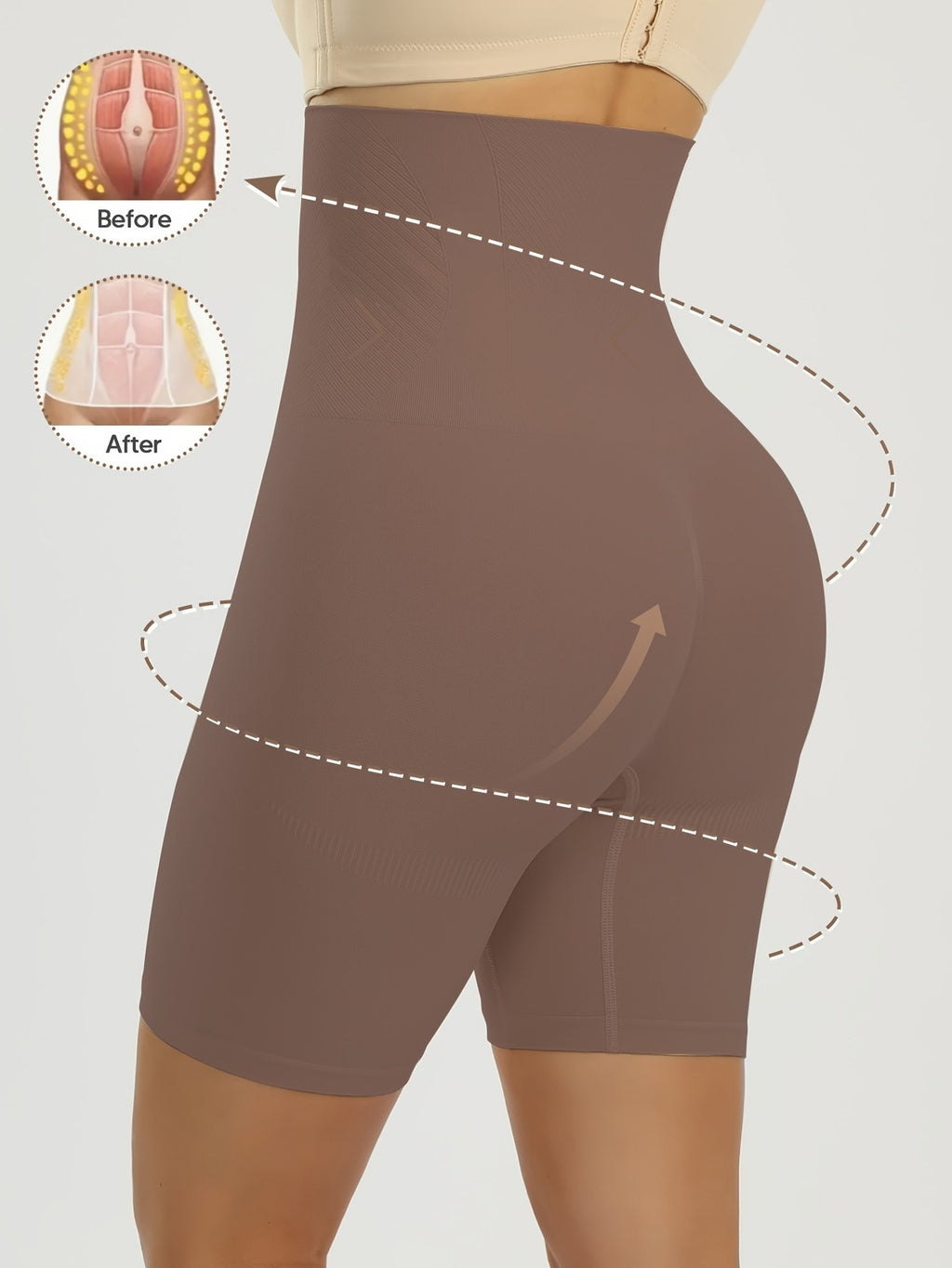 Women Tummy Control Shapewear High Waisted Body Shaper Shorts Slimming Panties