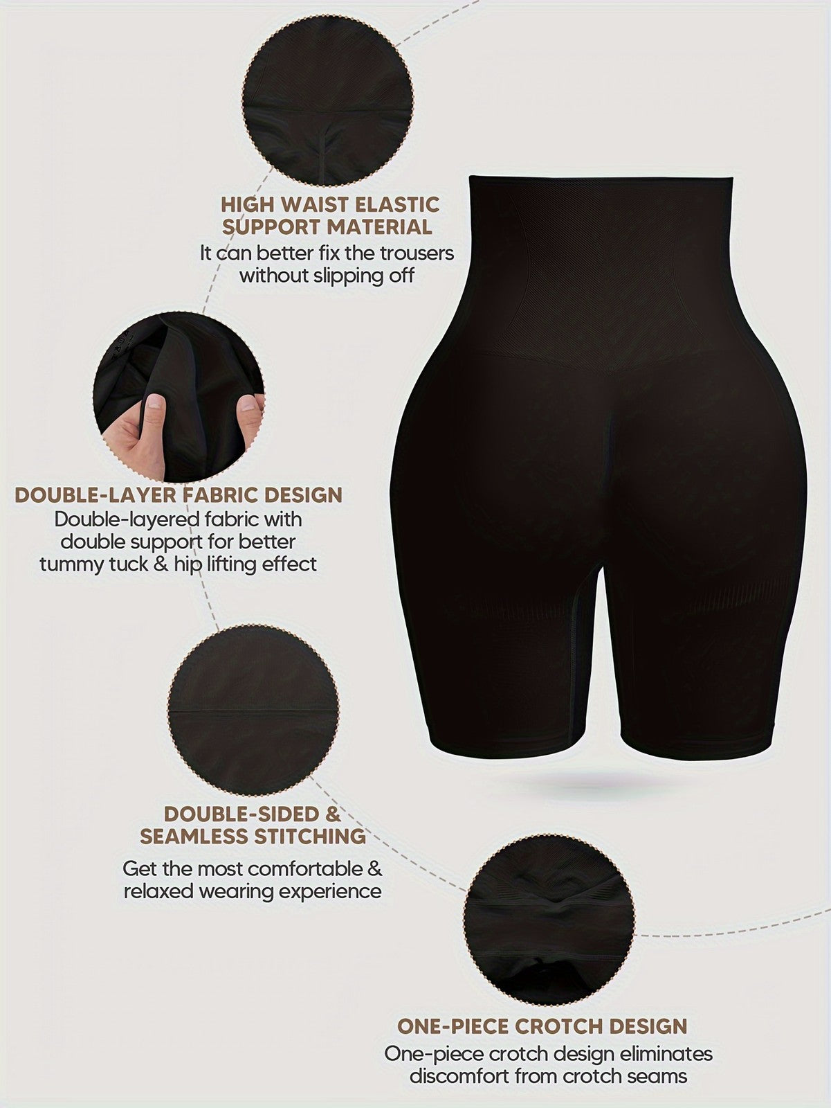Women Tummy Control Shapewear High Waisted Body Shaper Shorts Slimming Panties