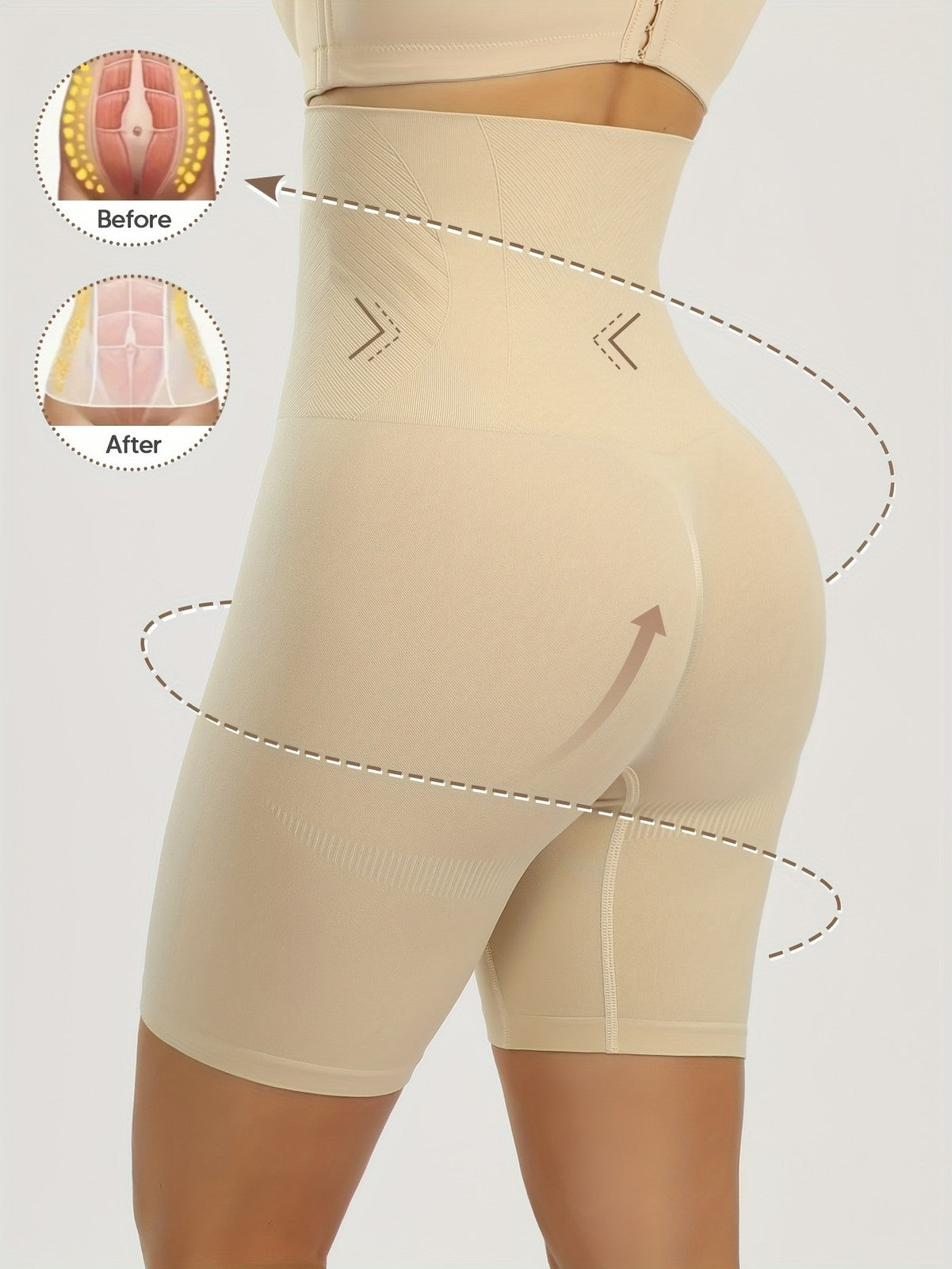 Women Tummy Control Shapewear High Waisted Body Shaper Shorts Slimming Panties