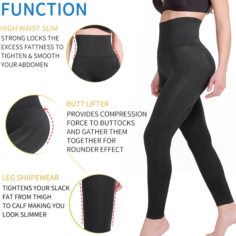 Leg Shapewear Panty Shapers High Waist Tummy Control Panties Anti Cellulite Body Shaper Thigh Slimmer Women Compression Leggings