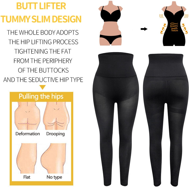 Leg Shapewear Panty Shapers High Waist Tummy Control Panties Anti Cellulite Body Shaper Thigh Slimmer Women Compression Leggings